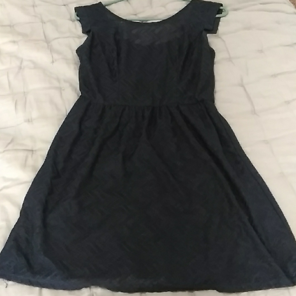 Navy blue dress, barely worn. Perfect for home com